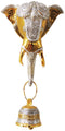 Brass Elephant Face With Bell Statue 1.578Kg
